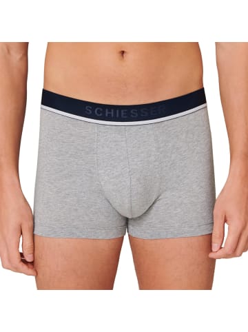 Schiesser Boxershort 3er Pack in Schwarz/Blau/Grau