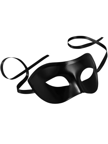 tectake Elegante Halbmaske in Einheitsgröße, schwarz