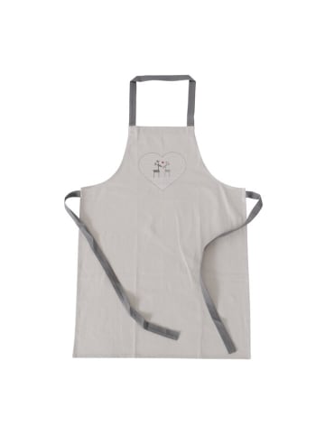 Boltze Küchenschürze mit Rentiermotiv LOVELIES in Grau, (B) 60 x (H) 84 cm