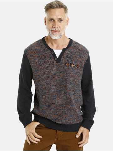 Jan Vanderstorm Pullover HANNU in dunkelblau melange