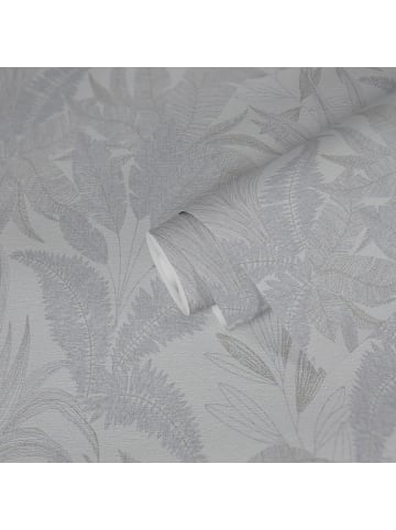 A.S. Création Tapete Botanical Whisper in Perlmutt-Silber