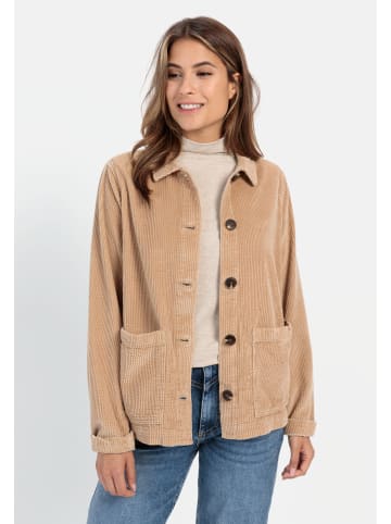 Camel Active Cordjacke aus reiner Baumwolle in Beige