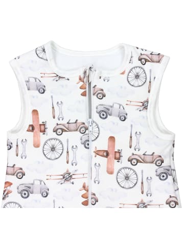 TupTam Baby Ganzjahresschlafsack mit Beinen 2,5 Tog in weiß/bronze