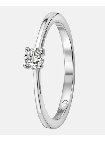 Diamant L'éternel Ring aus 585 Weißgold mit 0.15 Karat Diamant