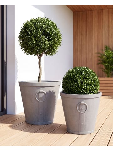 Outdoor Blumentopf VARI in Grau - (W) 41 x (H) 37 x (L) 41 cm