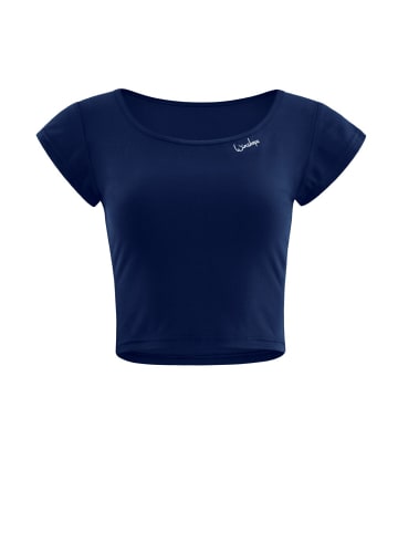 Winshape Functional Light and Soft Cropped Kurzarmshirt AET137LS in dark blue