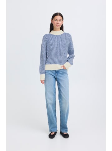 ICHI Strickpullover IHKAMARA Loose fit in True Blue