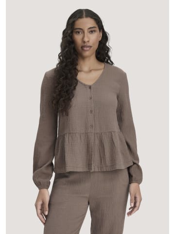 Hessnatur Pyjamabluse in mocca