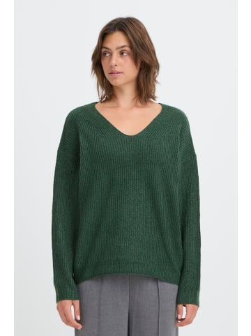 Oxmo V-Ausschnitt-Pullover OXICALLIE in Grün