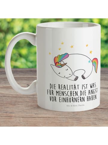Mr. & Mrs. Panda Becher Einhorn Nacht mit Spruch in Weiß