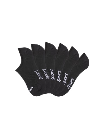 Bench Sneakersocken in 6x schwarz