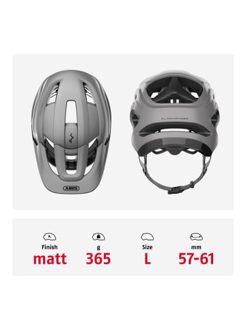 ABUS Fahrradhelm CliffHanger in Ti silver