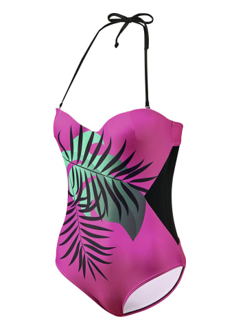 BECO the world of aquasports Badeanzug Jungle Dream in schwarz-pink