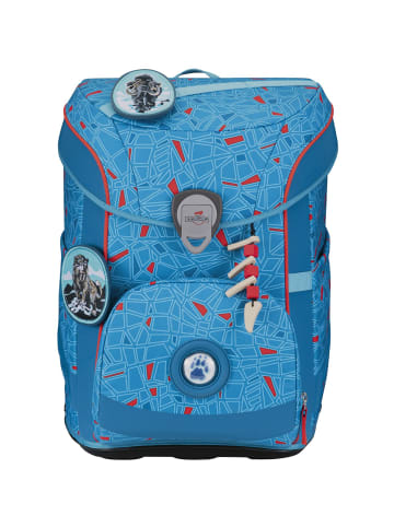 DerDieDas derdiedas Schulranzen Set 5-tlg. ErgoFlex Easy Superflash Blue Ice in blau