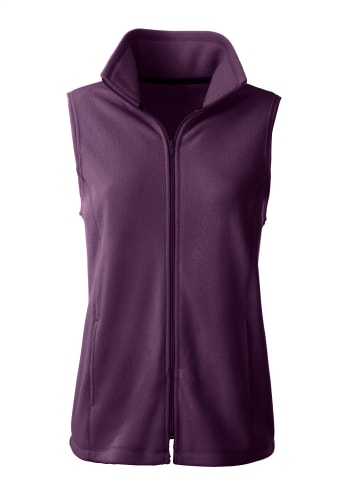 Sieh an! Fleece-Weste in traube