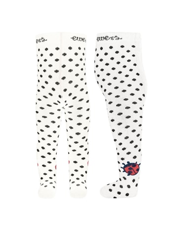 ewers Strumpfhose Marienkäfer in weiß