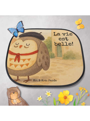 Mr. & Mrs. Panda Sonnenschutz Auto Eule Frankreich Design mit Sp... in Weiß