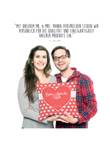 Mr. & Mrs. Panda Zierkissen Mann mit Spruch in Keine Angabe