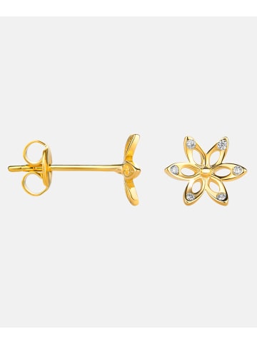 Diamant L'éternel Ohrringe aus 375 Gelbgold