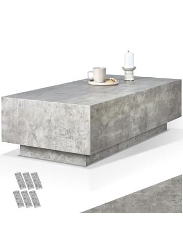 tectake Beistelltisch Inkl. Bodenschoner, Belastbarkeit 45 kg, 120 x 60 x 35cm