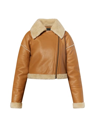 faina Damen Lederjacke in Cognac