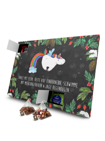 Mr. & Mrs. Panda Tee Adventskalender Einhorn Fliegendes Pferd mi... in Kreidetafel
