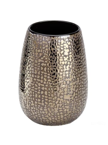 Wenko Zahnputzbecher Marrakesh, Keramik in Braun, (B) 8 x (H) 12 x (L) 8 cm