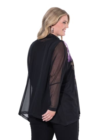 MIAMODA Bluse in schwarz