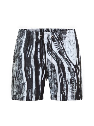 Carlo Colucci Badeshorts De Cicco in Anthrazit / Schwarz