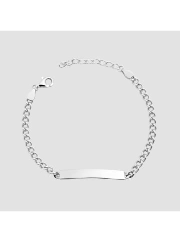 Adeliás Damen Armband – Panzerarmband aus 925 Silber 14 cm in silber