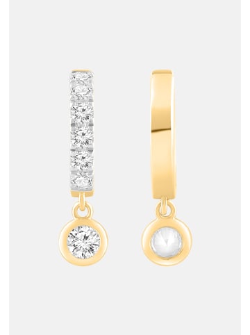 Ethische Diamanten Ohrringe aus 375 Gelbgold mit Lab Grown Diamant