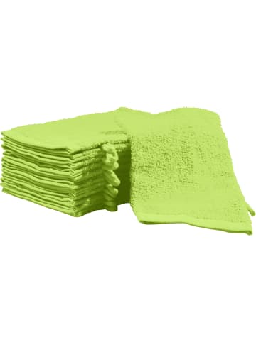 REDBEST Frottier Waschhandschuh 12er-Pack Oceanside in apfelgrün