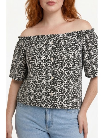 Shape Of You Blouse in Schwarz-Weiß