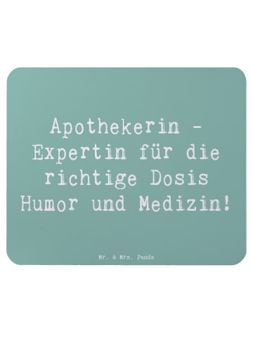 Mr. & Mrs. Panda Mousepad Spruch Apothekerin Humor Expertin mit ... in Meeresbrise