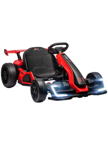 HOMCOM 24V 6-12km/h Elektro Gokart 6-12 Jahre Rot