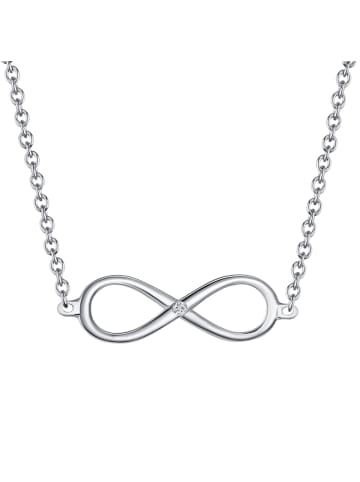 Lulu & Jane Diamant-Kette Infinity aus Sterling Silber mit Diamant in silber