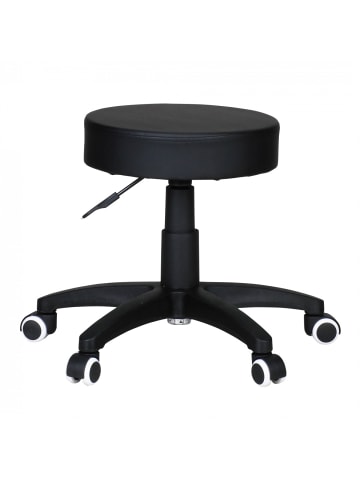 FineBuy Hocker und Sitzsäcke in Schwarz / Kunstleder / 50x50x55