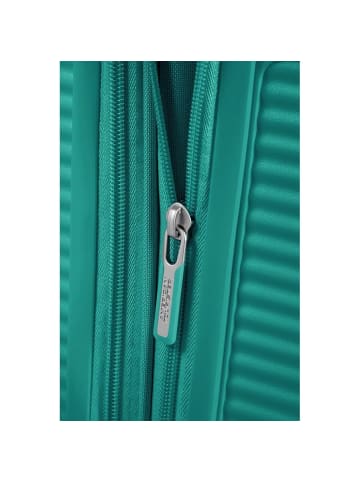 American Tourister Soundbox - 4-Rollen-Kabinentrolley 55 cm erw. (gelb) in sun kissed coral