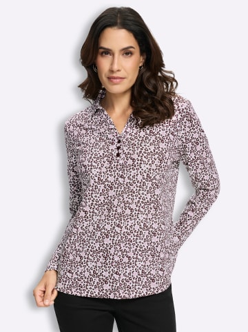 WITT WEIDEN Print-Shirt in burgund-rosé-bedruckt