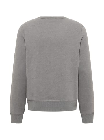 ELBSAND Sweatshirt Samu in Black Stone Melange