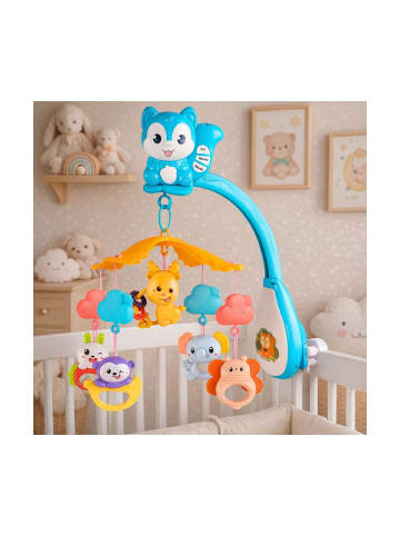 Wisam® Babykarussell mit Eichhörnchen-Projektor, Anhängern
