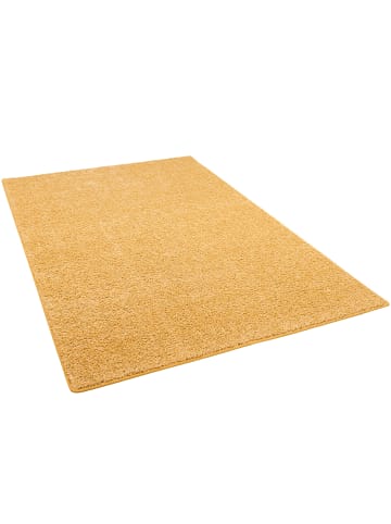 Snapstyle Hochflor Velours Teppich Mona in Curry Gelb