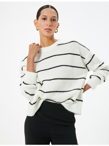 KOTON Sweater in Schwarz Gestreift