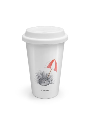 Mr. & Mrs. Panda To Go Becher Seeigel ohne Spruch in Weiß