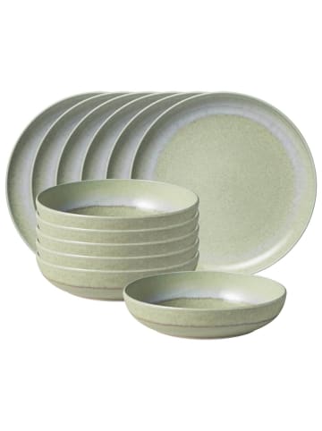 like. by Villeroy & Boch 12-tlg. Tafelservice Perlemor Alga in in grün