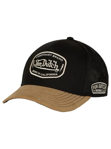 Von Dutch Cap Semi Curved in Schwarz