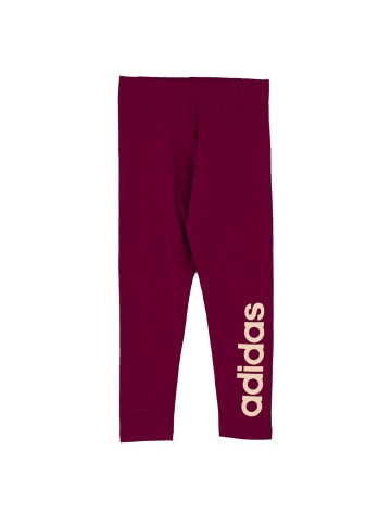 adidas Hose Essentials Linear Tights Leggings in Rot