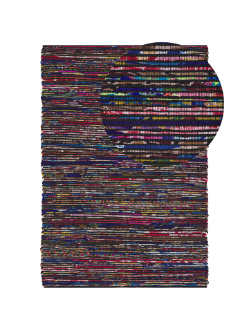 Beliani Kurzflor BARTIN in Bunt/Schwarz/Grün - (W) 160 x (H) 1 x (L) 230 cm