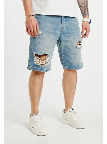2Y Premium Jeans-Shorts in blue