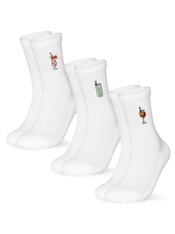 Occulto 3er Pack Motiv Tennissocken Robin in Drinks